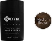 Kmax Hair Fibers 12,5 gram - Medium Brown