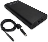 Sunslice | Externe Batterij voor Laptop EN Telefoon. Powerbank 26800mAh USB-C 100W. Kabel voor Microsoft Surface inbegrepen