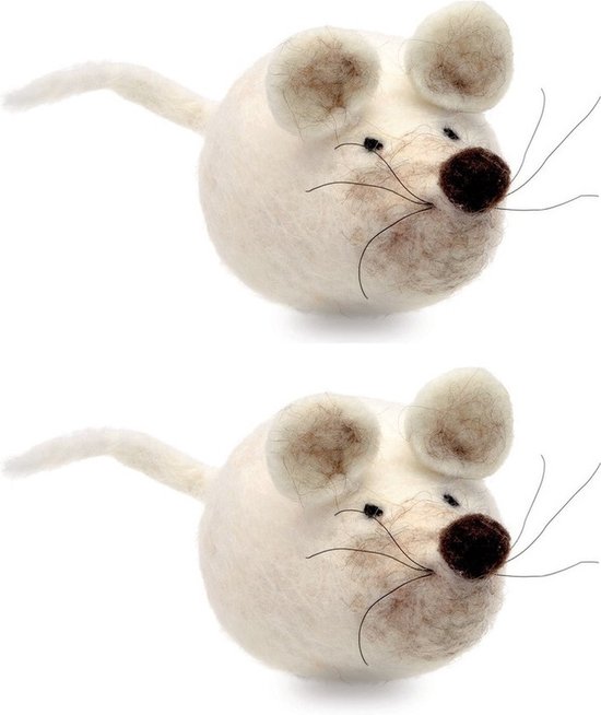 Slang Laboratorium onderwijzen 2x stuks maak je eigen dieren muis van vilt DIY pakket - knutselen voor  kinderen -... | bol.com
