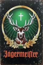 Metalen Wandbord jägermeister mancave kroeg bar wanddecoratie