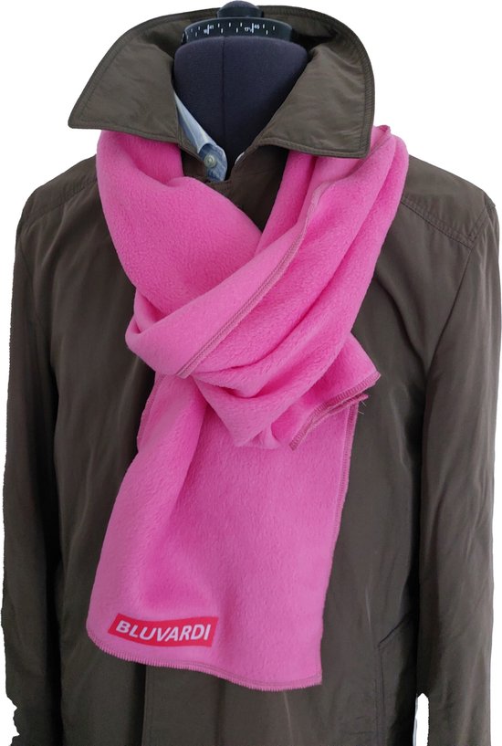 Bluvardi- Echarpe Polaire Anti-boulochage - Rose Fuchsia
