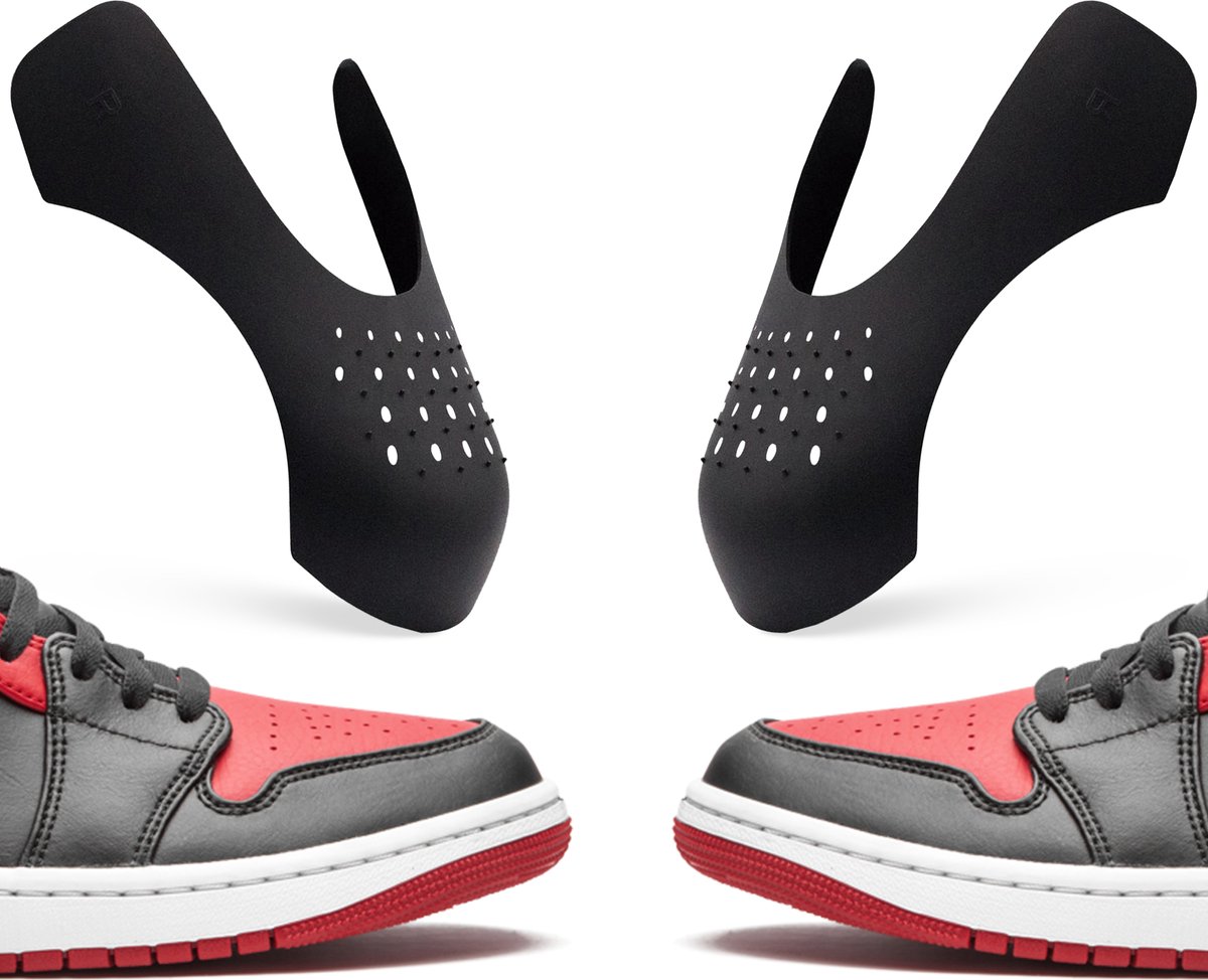 JUST23 Sneaker Crease Protector – Anti Crease – Zwart – Maat 35-40 (S) – Sneaker Shield – Anti Kreuk – Alle Schoenen zoals Jordan 1 & Air Force 1 - JUST23