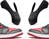 JUST23® Sneaker Crease Protector – Anti Crease – Zwart  –  Maat 35-40 (S)  –  Sneaker Shield – Anti Kreuk – Alle Schoenen zoals Jordan 1 & Air Force 1