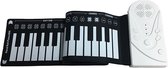 Oprolbaar Keyboard l 49 Toetsen l Inclusief Speaker l Muziek/Hobby l Compact l Siliconen l Zwart/Wit