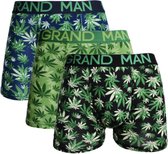 Grand man boxershorts heren Grand man 5013 3-pak - L- Boxershorts