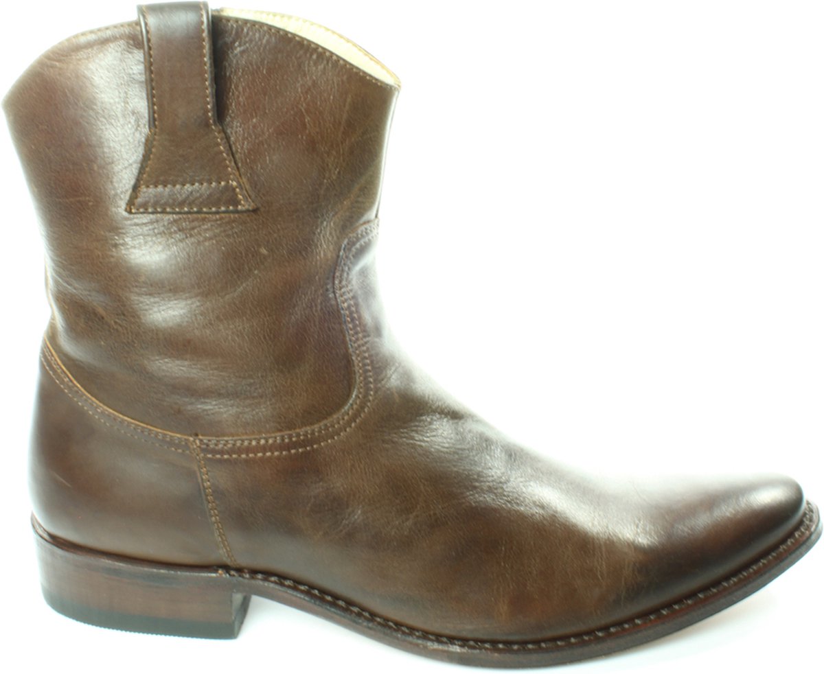 Sendra 6329 Campera- Bruin- heren enkellaars- geklede boots met rits-maat 41
