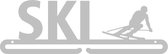 Ski Medaillehanger RVS (35cm breed) - Nederlands product - incl. cadeauverpakking - sportcadeau - topkado - medalhanger - medailles - tienerkamer - muurdecoratie - skijas