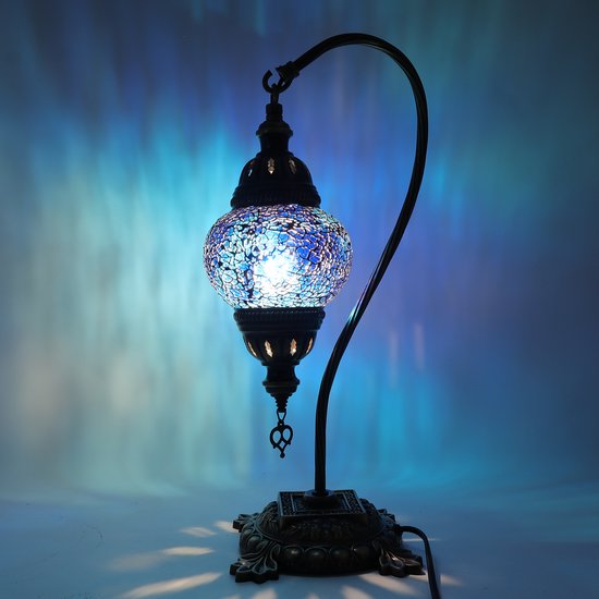 Turkse Lamp - Mozaïek Lamp - Tafellamp - Zwanenhals - Marokkaanse Lamp -  Oosterse Lamp... | bol