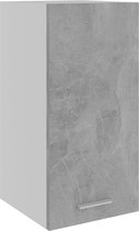 vidaXL Hangkast 29,5x31x60 cm spaanplaat betongrijs