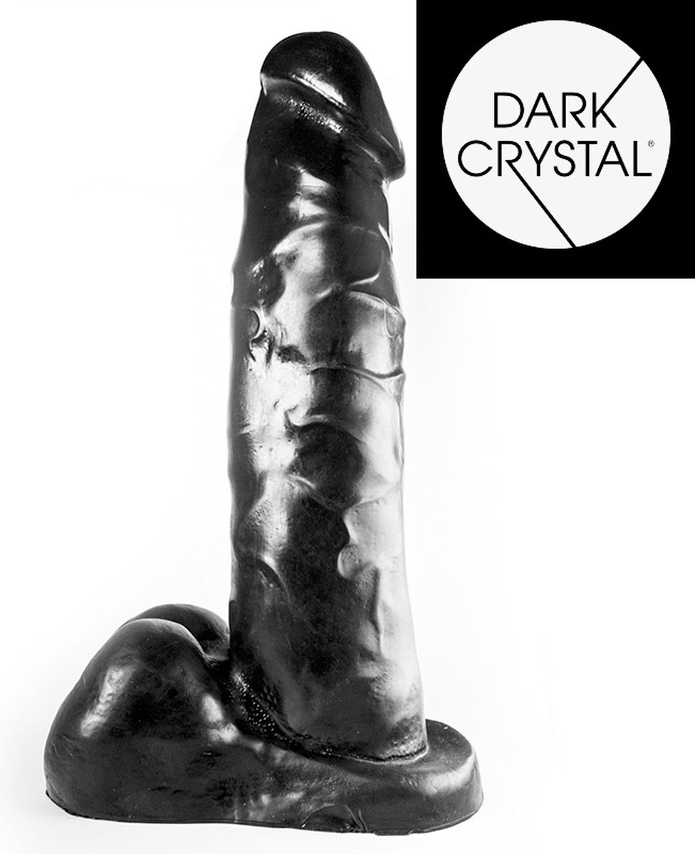 Goedkoopste Dark Crystal XXL Dildo 39 x 9 cm - zwart