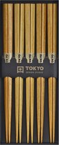 Tokyo Design Studio – Chopstick Set - Eetstokjes Met Giftbox – Licht Hout – 5 stuks