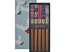 Tokyo Design Studio – Coffret Baguettes – Grue – 5 pièces