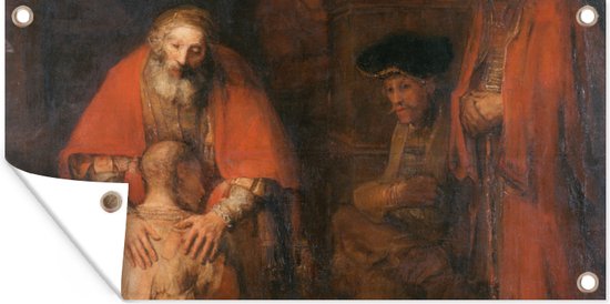 Wanddecoratie buiten Terugkeer van de verloren zoon - Schilderij van