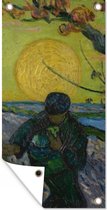 Tuinposter De zaaier - Vincent van Gogh - 40x80 cm - Wanddecoratie Buiten - Tuinposter - Tuindoek - Schuttingposter - Tuinschilderij