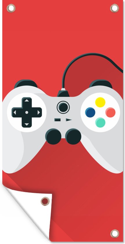 Tuinposter Controller - Gamen - Rood