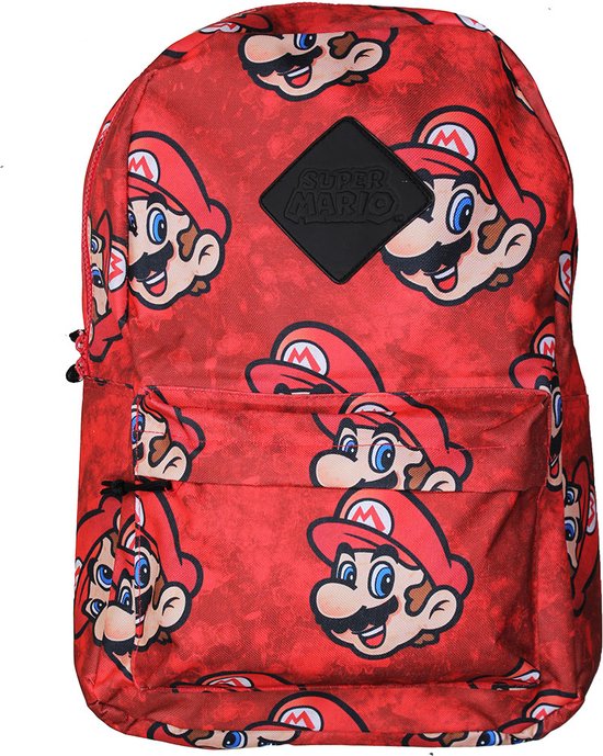 Super Mario Rugzak, Here We Go! - 38 x 32 x 12 cm - Polyester