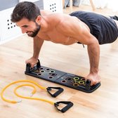 Push Up Bord - Verstelbaar - Push Up - Push Up Grips - Push Up Bars - Push Up Board - Weerstandsbanden met Handvatten - Weerstandsbanden Set - Fitness Elastiek