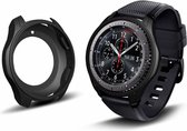 DrPhone Smartwatch Hoesje – Hoog kwaliteit Siliconen – Schokbestendig – Geschikt voor Samsung Gear S3 – 46mm – Beschermhoes - Zwart