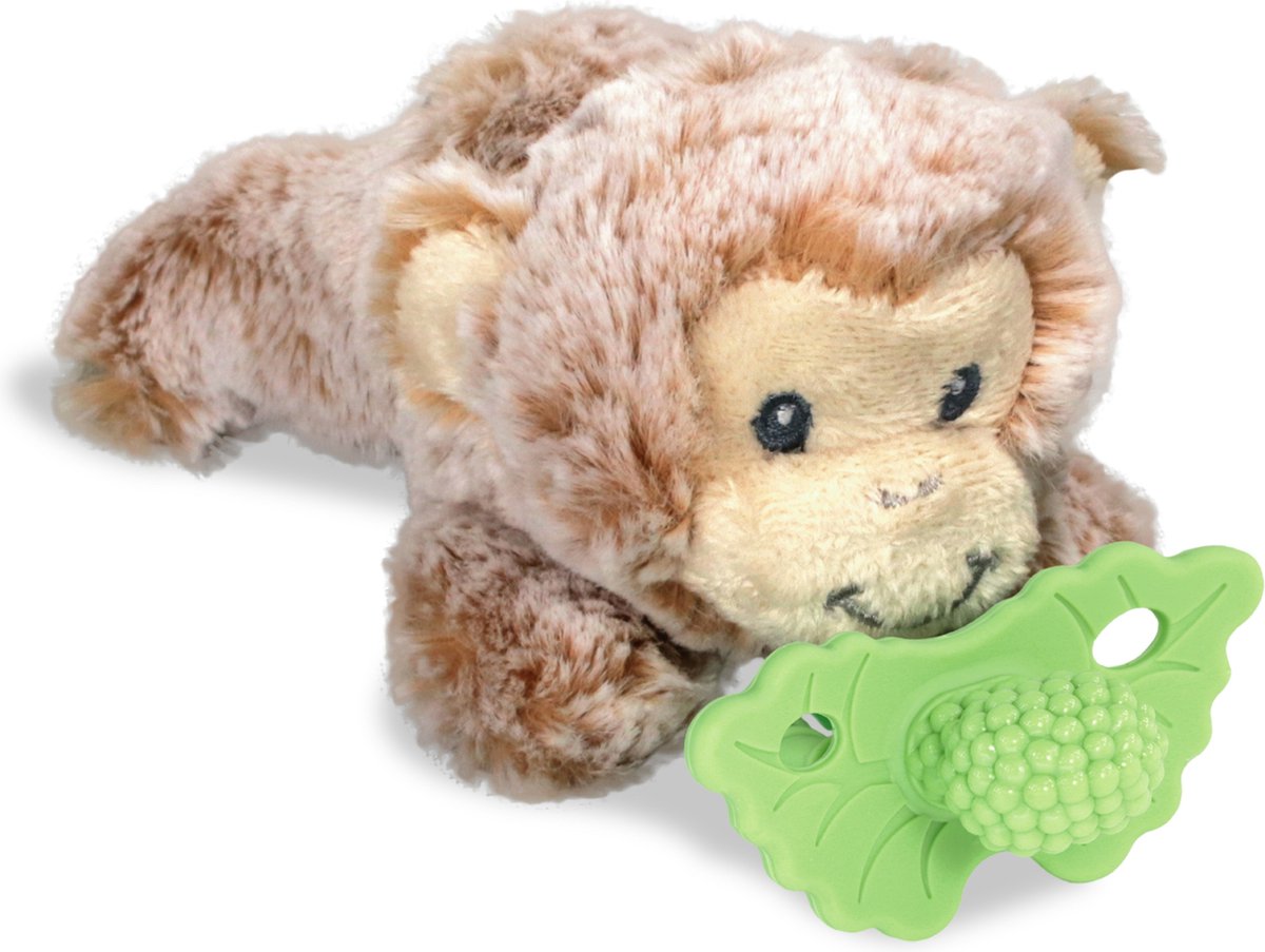 Goedkoopste RaZbaby - RaZbuddy Speenknuffel inclusief RaZberry Bijtspeentje - Aap