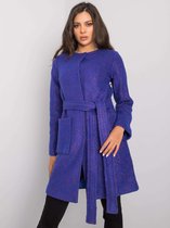 Blauwe jas met riem  Chandrique NEW Collecie2021/Made in Polen