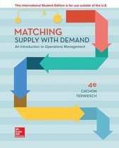 ISE Matching Supply with Demand An Introduction to Operations Management
