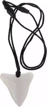 Bijtketting- Kauwketting- Stoere Haaientand- Ivoorwit