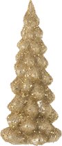 J-Line Kerstboom Deco Suiker Glas Blinkend Goud Large