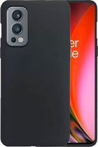 OnePlus Nord 2 hoesje zwart siliconen case hoes cover hoesjes