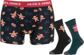 Jack & Jones Giftbox Heren 2-paar Sokken + Boxershort JACVIXEN - Maat  XXL