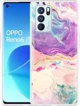 Oppo Reno6 Pro 5G Hoesje Dromerige Kleuren - Designed by Cazy