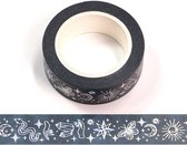 Washi tape met folie waarzeggerij figuren | 15mm - 10m