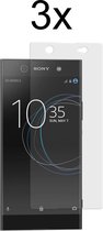 Sony Xperia XA1 Ultra Screenprotector - Beschermglas Sony Xperia XA1 Ultra Screen Protector - 3 stuks