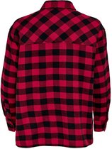 ONLY  Kamma Ls Oversize Check Dnm Shirt Black Red Check ZWART M