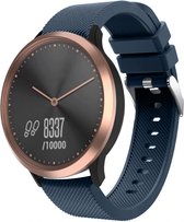 Siliconen Smartwatch bandje - Geschikt voor  Garmin Vivomove HR siliconen bandje - donkerblauw - Strap-it Horlogeband / Polsband / Armband