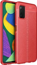 Samsung Galaxy A03s Hoesje - Mobigear - Luxury Serie - TPU Backcover - Rood - Hoesje Geschikt Voor Samsung Galaxy A03s