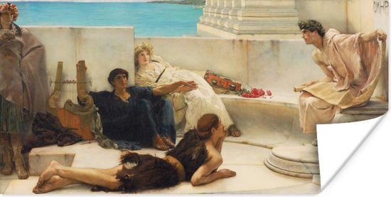 Poster A reading from home - Lawrence Alma Tadema - 120x60 cm