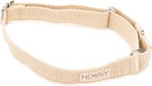 Hempsy - Martingale Halsband - naturel en duurzame hennep - sliphalsband - Maat L 38 tot 63 cm - voor honden tot 50 kg