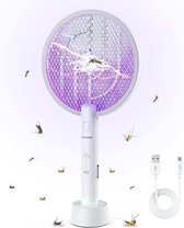 Mug Fly Bugs Swatter, USB Oplaadbaar, UV Licht. USB-oplaadbaar, Vliegenmepper 3000V, Elektrische helder uv-licht