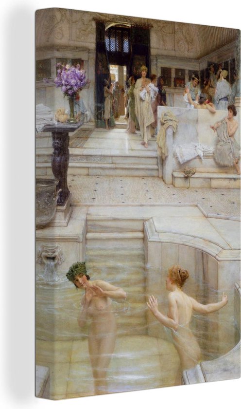 Canvas Schilderij A favourite custom - Lawrence Alma Tadema - Wanddecoratie