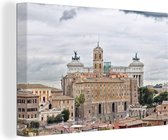 Canvas Schilderij Rome - Stad - Gebouwen - 90x60 cm - Wanddecoratie