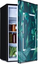 Klarstein CoolArt 79 koelkast met vriesvak - Koelvriescombinatie - Inhoud 79 liter - Vriesvak 9 liter - 41 dB - 5 temperatuur standen - Design front - Donkergroen