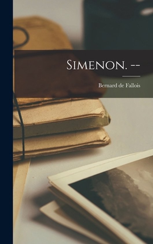 Simenon. -- - cover