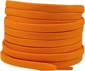 Platte schoenveters 8mm polyester Oranje 120cm
