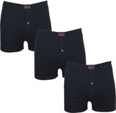 Basic 3-Pack wijde Heren boxershorts zwart maat L (6)