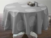 Tafelkleed anti-vlek Cercles gris ovaal 240 cm Tafellaken - Decoratieve Tafel Accessoires - Woonkamer Decoratie - Bonne et Plus®