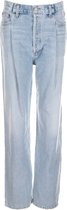 Agolde Dames Fold Waistband High Rise Jeans Lichtblauw maat 26