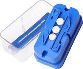 ComfiCare® pillensnijder kleine pillen en grote pillen - pillensplijter - meerdere pillen tegelijk snijden - Blauw
