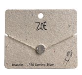Armband - Letter L - Initiaal - 925 Sterling zilver - 17 tot 19 Centimeter - Damesdingetjes
