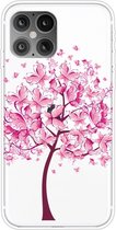 Apple iPhone 12 Hoesje - Mobigear - Design Serie - TPU Backcover - Butterfly Tree - Hoesje Geschikt Voor Apple iPhone 12