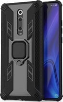 Xiaomi Mi 9T Hoesje - Mobigear - Armor Ring Serie - Hard Kunststof Backcover - Zwart - Hoesje Geschikt Voor Xiaomi Mi 9T